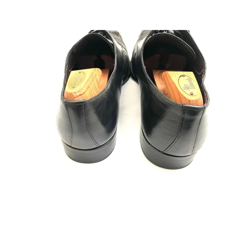 Mezlan Derby Shoes Mens 12M Black Excellent Medallion Toe Brogue Leather Spain